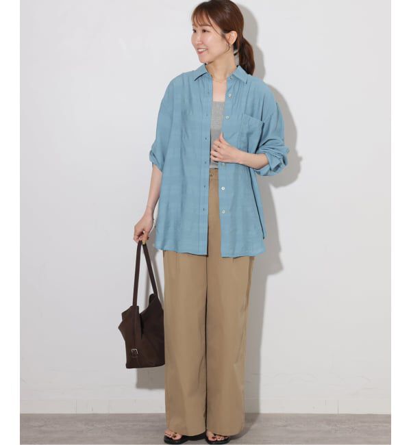 JOURNAL STANDARD relume「《予約》ドビーチェックシアーシャツ」|シャツ・ブラウス|