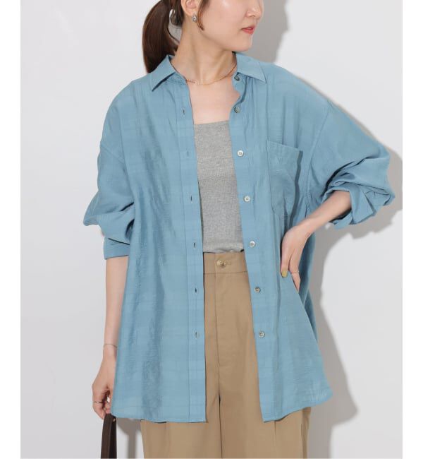 JOURNAL STANDARD relume「《予約》ドビーチェックシアーシャツ」|シャツ・ブラウス|