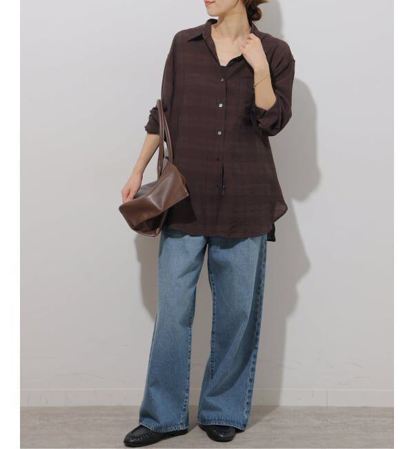 JOURNAL STANDARD relume「《予約》ドビーチェックシアーシャツ」|シャツ・ブラウス|