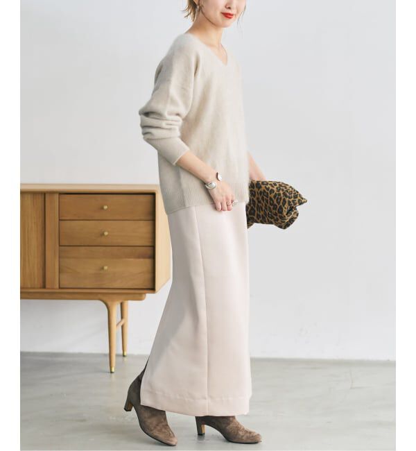 Spick and Span「《予約》ウールファーVネックプルオーバー」|ニット・セーター|