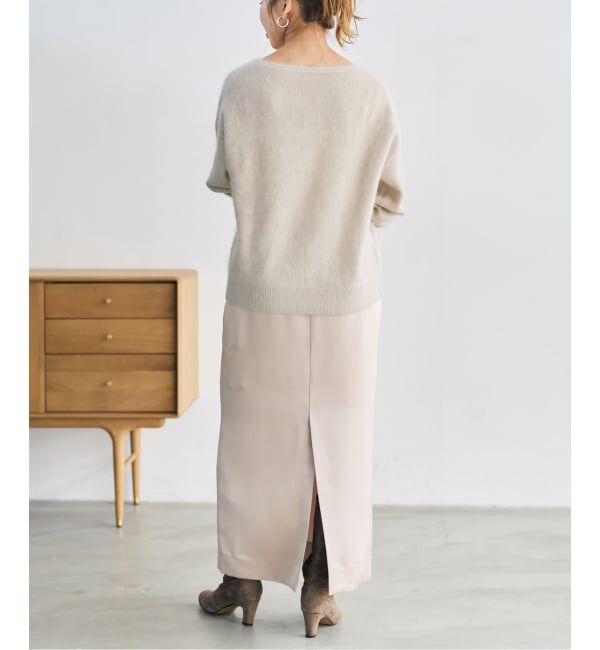 Spick and Span「《予約》ウールファーVネックプルオーバー」|ニット・セーター|