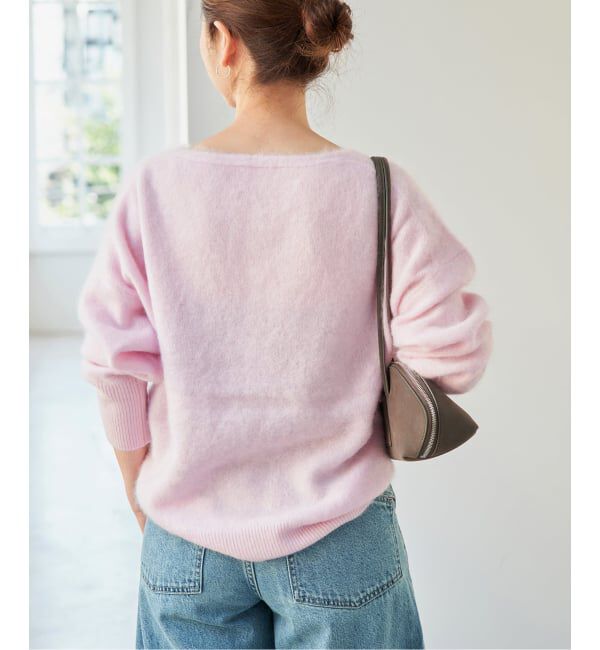 Spick and Span「《予約》ウールファーVネックプルオーバー」|ニット・セーター|