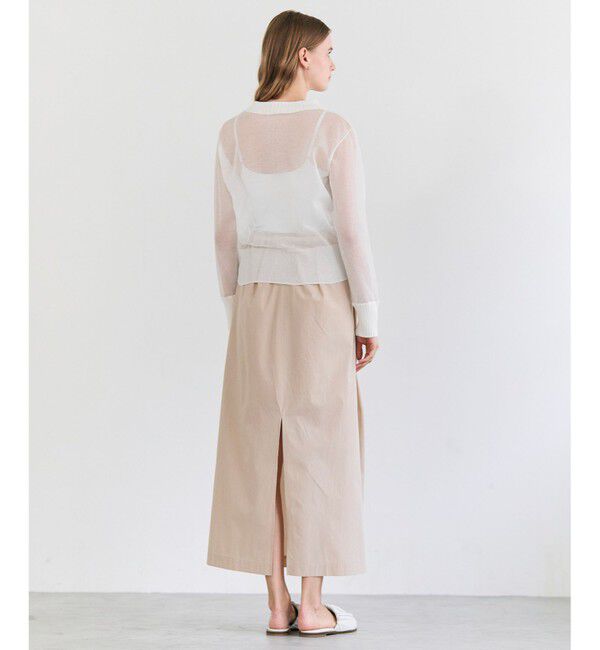 BEIGE,「PYRRHOT / シアーコンビ リブカーディガン」|ニット・セーター|