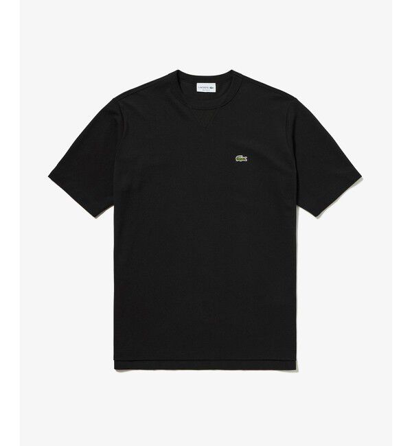 LACOSTE「L.12.12アレンジ ガゼット付き鹿の子地 半袖Tシャツ」|Tシャツ・カットソー|
