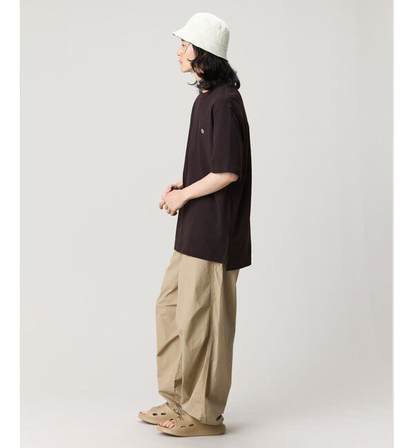 LACOSTE「L.12.12アレンジ ガゼット付き鹿の子地 半袖Tシャツ」|Tシャツ・カットソー|