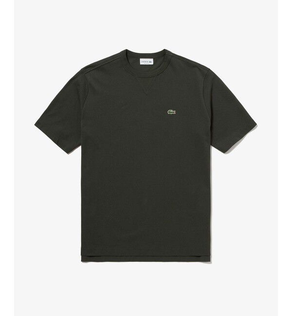 LACOSTE「L.12.12アレンジ ガゼット付き鹿の子地 半袖Tシャツ」|Tシャツ・カットソー|
