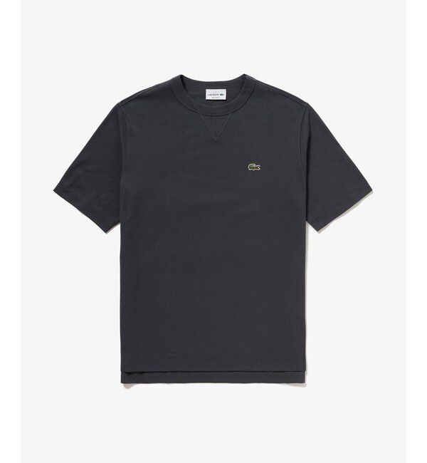 LACOSTE「L.12.12アレンジ ガゼット付き鹿の子地 半袖Tシャツ」|Tシャツ・カットソー|