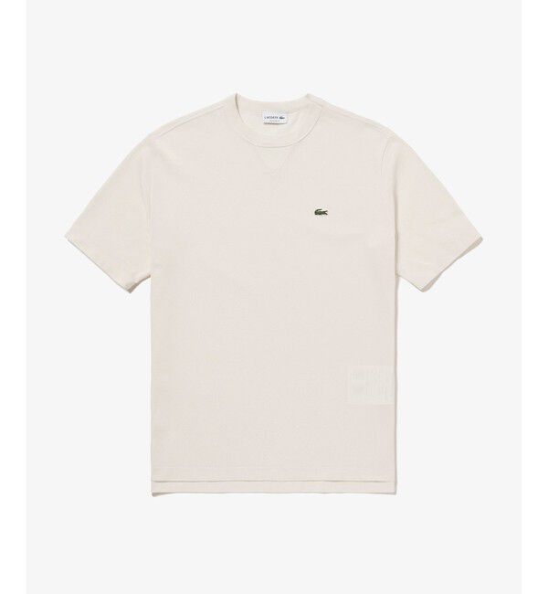 LACOSTE「L.12.12アレンジ ガゼット付き鹿の子地 半袖Tシャツ」|Tシャツ・カットソー|