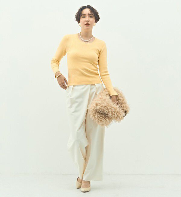NOLLEY'S sophi「ウォッシャブルピーチツイルラップワイドパンツ」|その他|