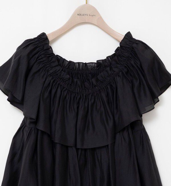NOLLEY'S sophi「《セットアップ対応》【BECシリーズ】ウォッシャブルシアーローンオフショルブラウス」|シャツ・ブラウス|