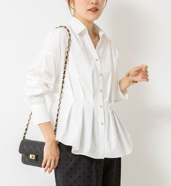 NOLLEY'S「【WEB＆一部店舗限定カラー】【GOODS BUYER 石田別注カラー】ストレッチタフタスキッパータックシャツ」|シャツ・ブラウス|