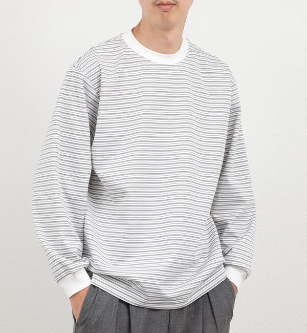 NOLLEY'S goodman「超長綿シルケットボーダーTシャツL/S 26AW」|Tシャツ・カットソー|