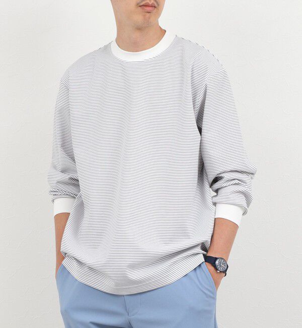 NOLLEY'S goodman「超長綿シルケットボーダーTシャツL/S 26AW」|Tシャツ・カットソー|
