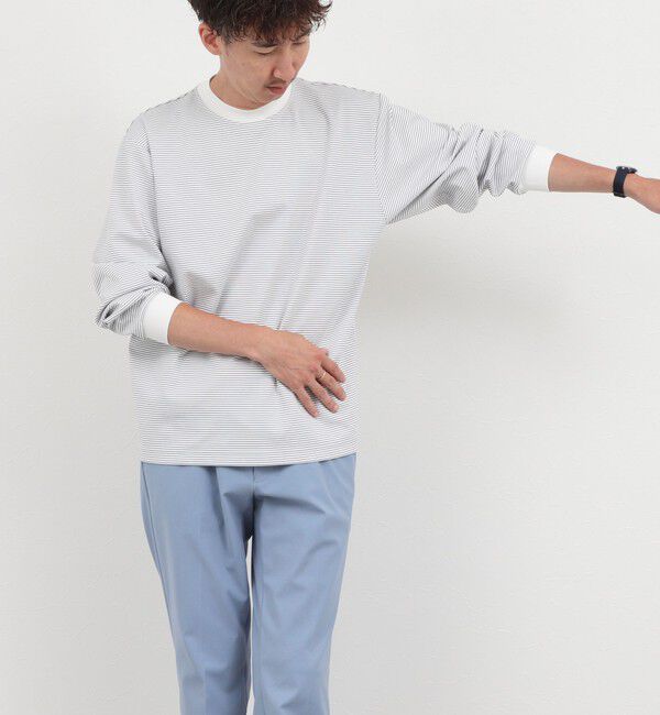 NOLLEY'S goodman「超長綿シルケットボーダーTシャツL/S 26AW」|Tシャツ・カットソー|