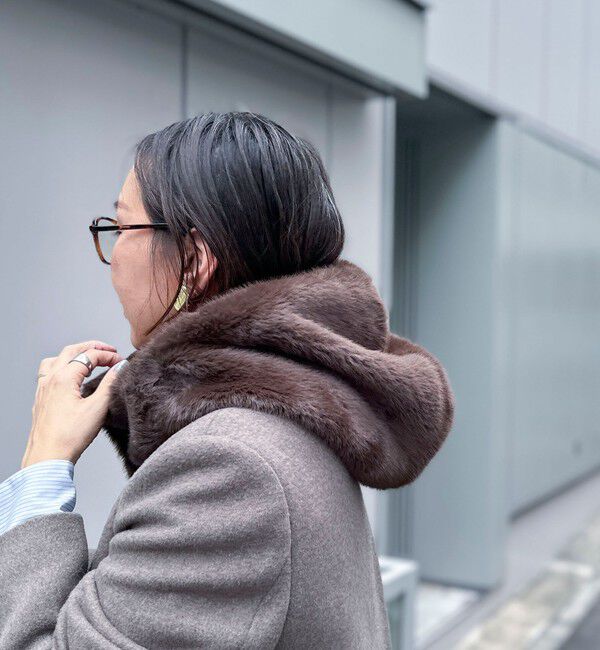 NOLLEY'S sophi「FUR BALACLAVA（ファーバラクラバ）」|ハット|ダークブラウン