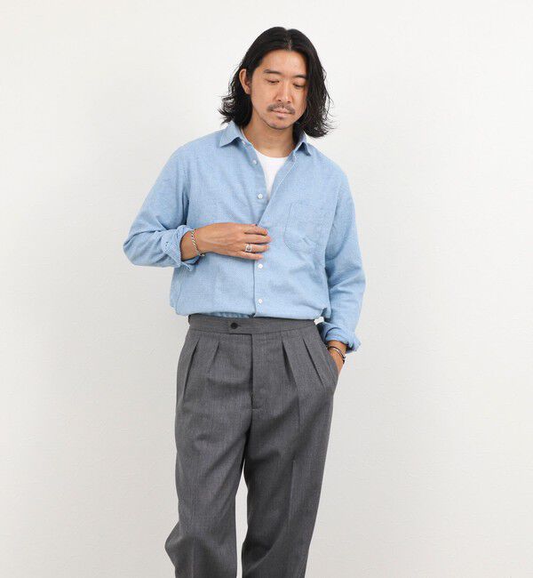 NOLLEY'S goodman「COTOLINO ドビーワイドカラーシャツ 26AW」|シャツ・ブラウス|
