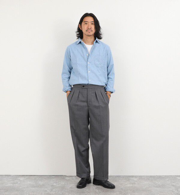 NOLLEY'S goodman「COTOLINO ドビーワイドカラーシャツ 26AW」|シャツ・ブラウス|