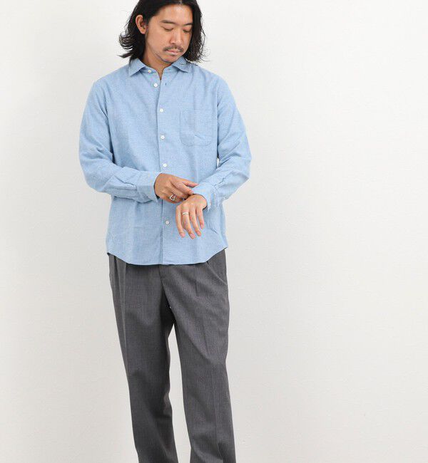 NOLLEY'S goodman「COTOLINO ドビーワイドカラーシャツ 26AW」|シャツ・ブラウス|