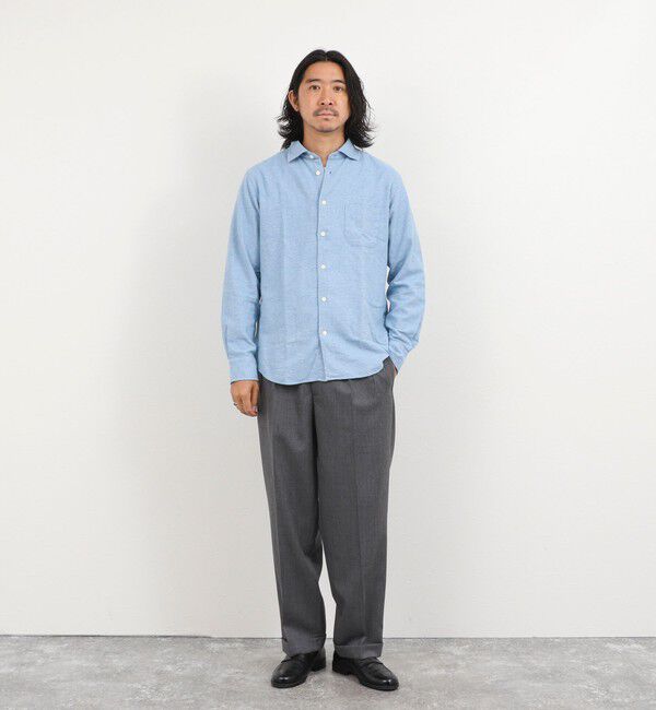 NOLLEY'S goodman「COTOLINO ドビーワイドカラーシャツ 26AW」|シャツ・ブラウス|