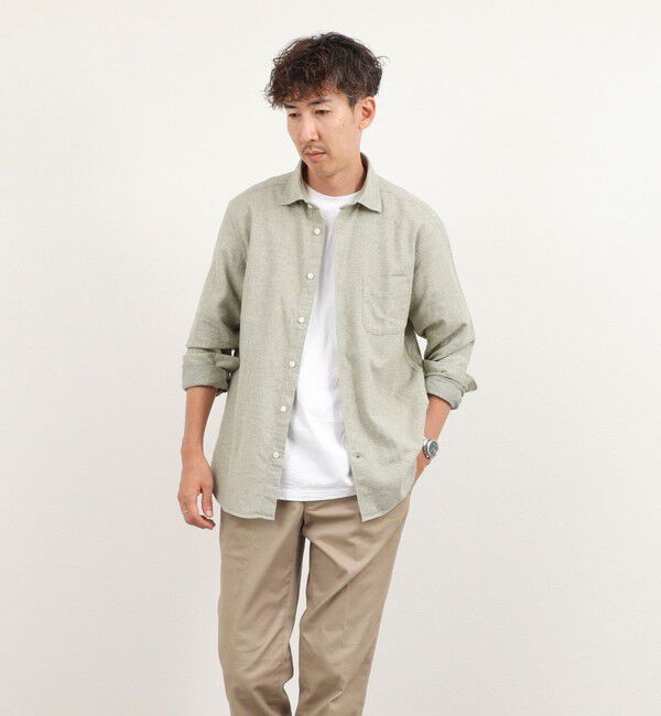 NOLLEY'S goodman「COTOLINO ドビーワイドカラーシャツ 26AW」|シャツ・ブラウス|