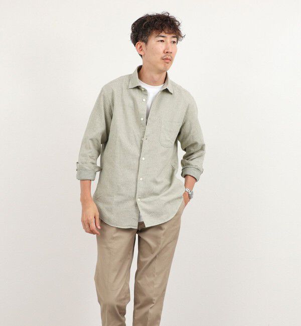 NOLLEY'S goodman「COTOLINO ドビーワイドカラーシャツ 26AW」|シャツ・ブラウス|