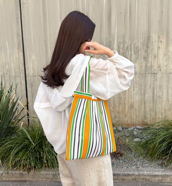 fredy emue「柄チュールタックトートバッグ」|トートバッグ|