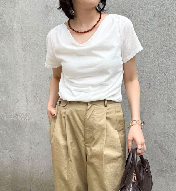 fredy emue「ドレープカットソーブラウス」|Tシャツ・カットソー|