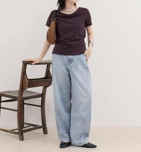 fredy emue「ドレープカットソーブラウス」|Tシャツ・カットソー|