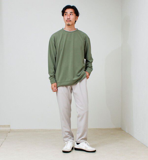 GLOSTER「【1枚で完結】カルゼジョーゼットフェイクレイヤーロングスリーブT ロンT」|Tシャツ・カットソー|