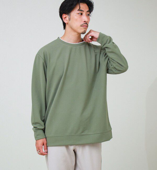 GLOSTER「【1枚で完結】カルゼジョーゼットフェイクレイヤーロングスリーブT ロンT」|Tシャツ・カットソー|