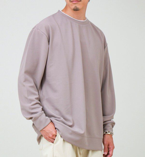 GLOSTER「【1枚で完結】カルゼジョーゼットフェイクレイヤーロングスリーブT ロンT」|Tシャツ・カットソー|
