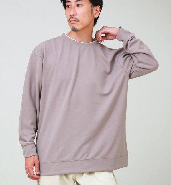 GLOSTER「【1枚で完結】カルゼジョーゼットフェイクレイヤーロングスリーブT ロンT」|Tシャツ・カットソー|