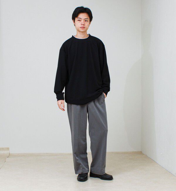 GLOSTER「【1枚で完結】カルゼジョーゼットフェイクレイヤーロングスリーブT ロンT」|Tシャツ・カットソー|