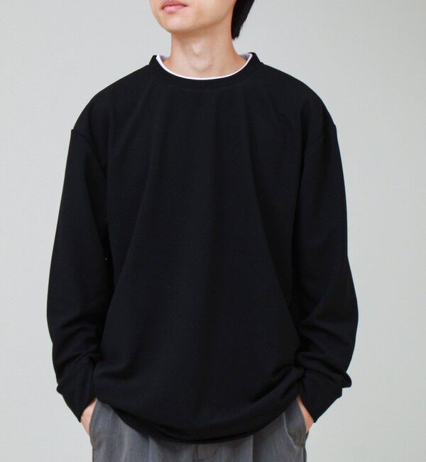 GLOSTER「【1枚で完結】カルゼジョーゼットフェイクレイヤーロングスリーブT ロンT」|Tシャツ・カットソー|