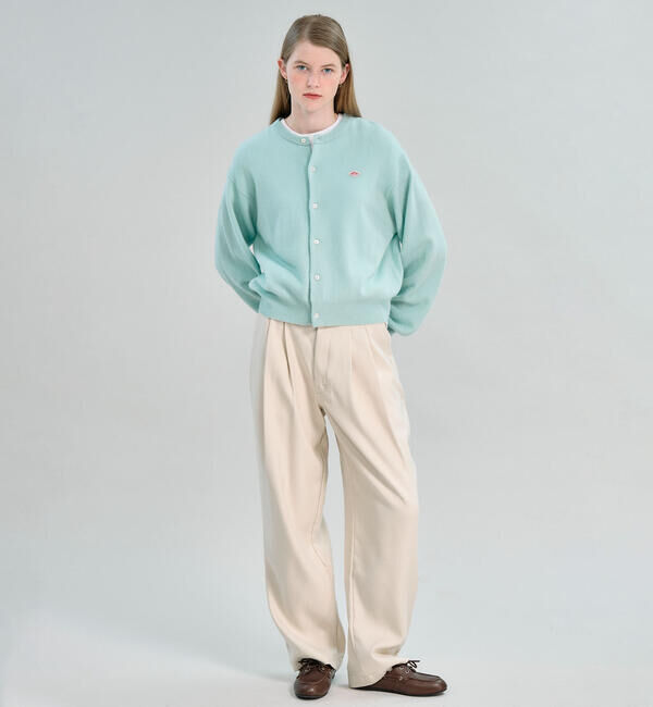 DANTON「DANTON | ラムウール クルーネックカーディガン WOMEN」|ニット・セーター|