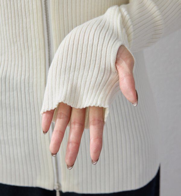  「【2026AW Debut】【UNFORM】カシミヤ混ジップリブニット」|ニット・セーター|