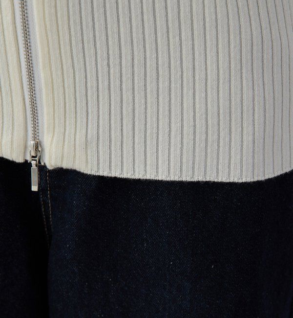  「【2026AW Debut】【UNFORM】カシミヤ混ジップリブニット」|ニット・セーター|