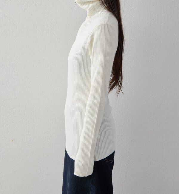  「【2026AW Debut】【UNFORM】カシミヤ混ジップリブニット」|ニット・セーター|
