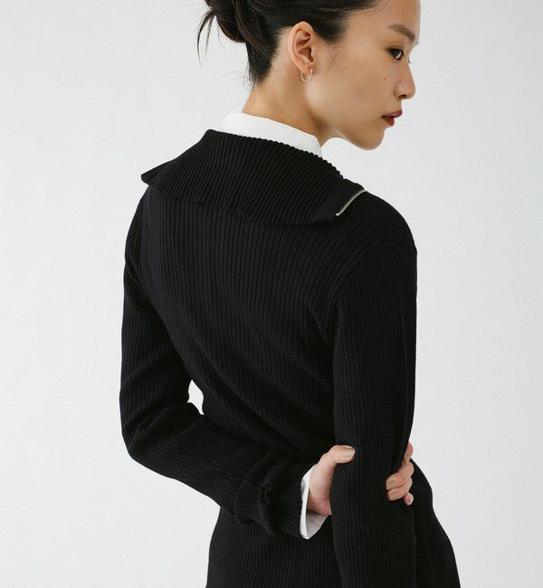  「【2026AW Debut】【UNFORM】カシミヤ混ジップリブニット」|ニット・セーター|