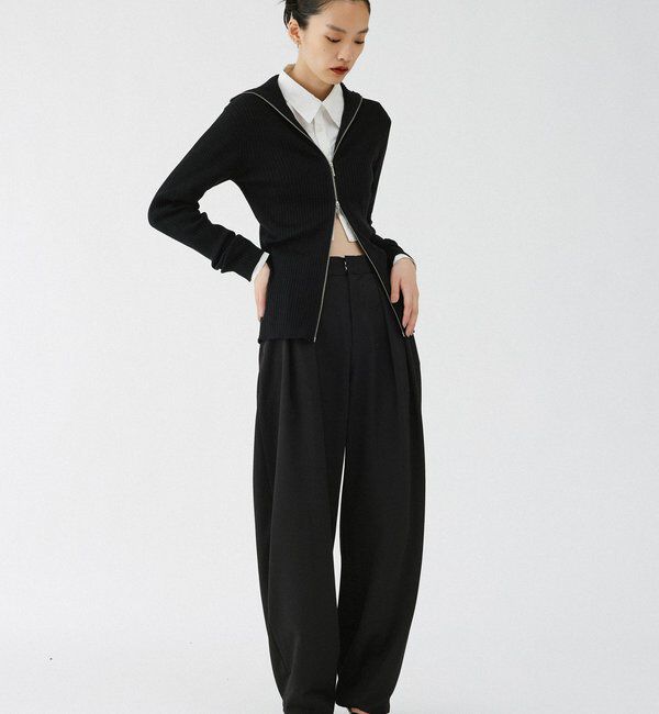  「【2026AW Debut】【UNFORM】カシミヤ混ジップリブニット」|ニット・セーター|