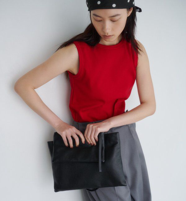  「【ポーチ付き/A4収納可】レザープレーンBAG」|トートバッグ|
