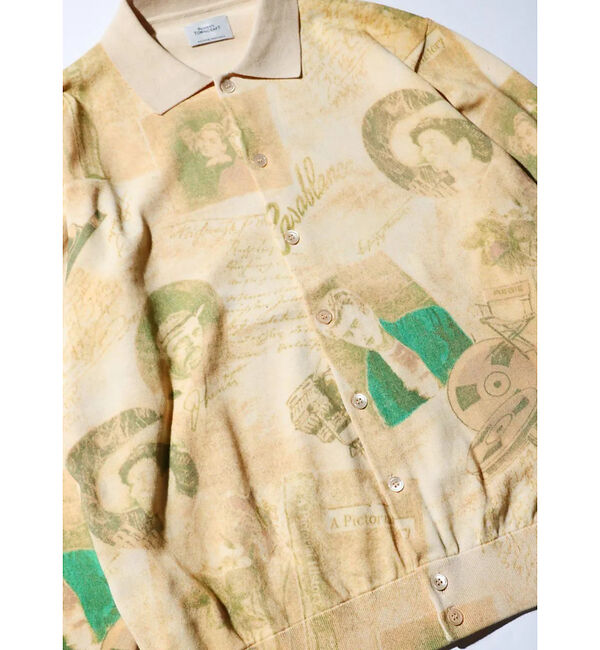 ABAHOUSE「【TOWNCRAFT 】PRINTED POLO CARDIGAN/ポロカーディ」|カーディガン|