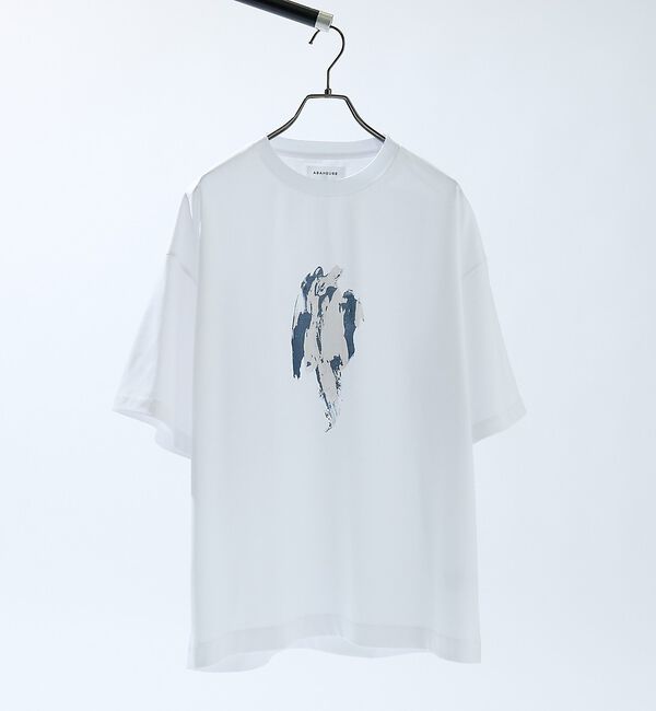 ABAHOUSE「アブストラクト グラフィック プリントTシャツ / オーバーサイズ」|Tシャツ・カットソー|