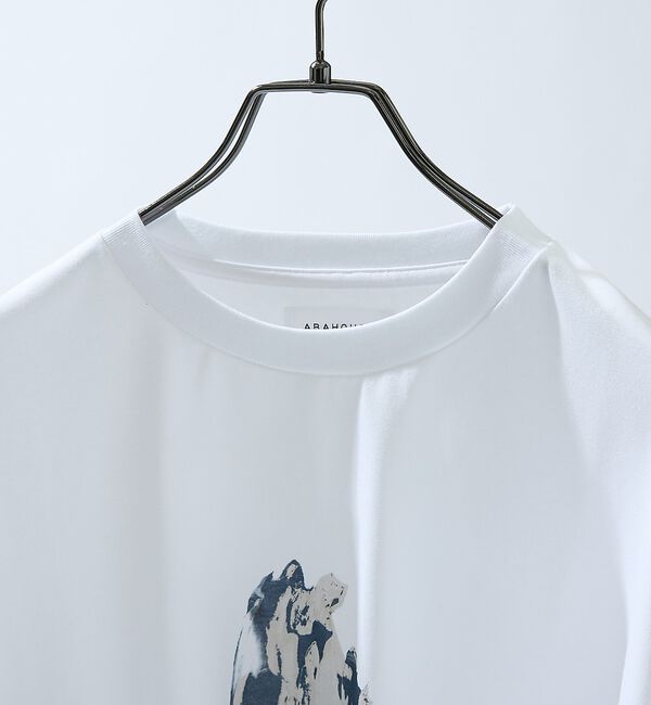 ABAHOUSE「アブストラクト グラフィック プリントTシャツ / オーバーサイズ」|Tシャツ・カットソー|