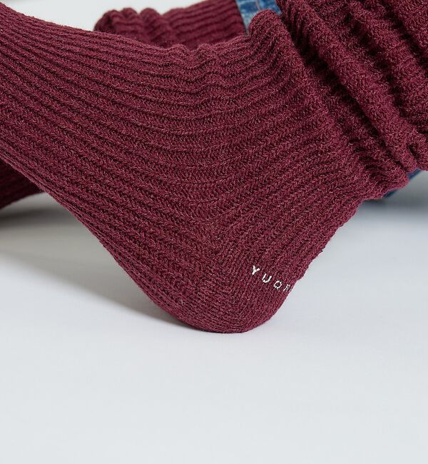 ABAHOUSE「【YUQRI / ユクリ】Crispy warm / 靴下 / リブソックス /」|ソックス|