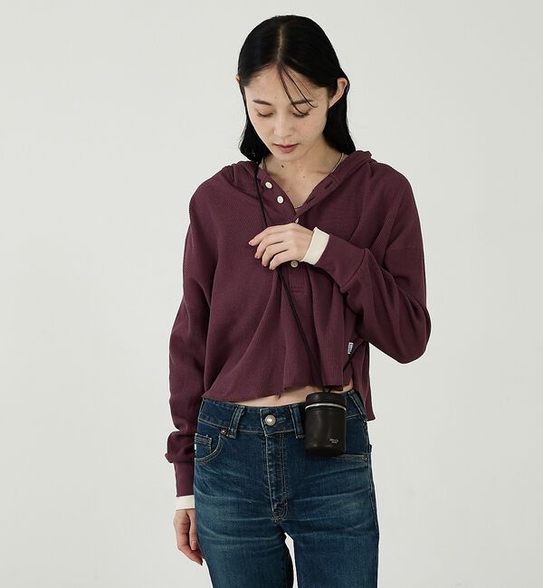 Rouge vif「【blancle/ブランクレ】レザーシリンダーバッグ/S.LEATHER CYL」|ショルダー・メッセンジャー|