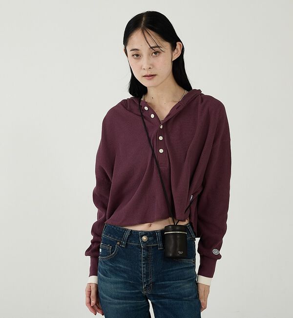 Rouge vif「【blancle/ブランクレ】レザーシリンダーバッグ/S.LEATHER CYL」|ショルダー・メッセンジャー|