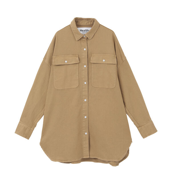 Liesse「【HEALTHY DENIM/ヘルシーデニム】デニムシャツ（Almond）」|シャツ・ブラウス|キャメル