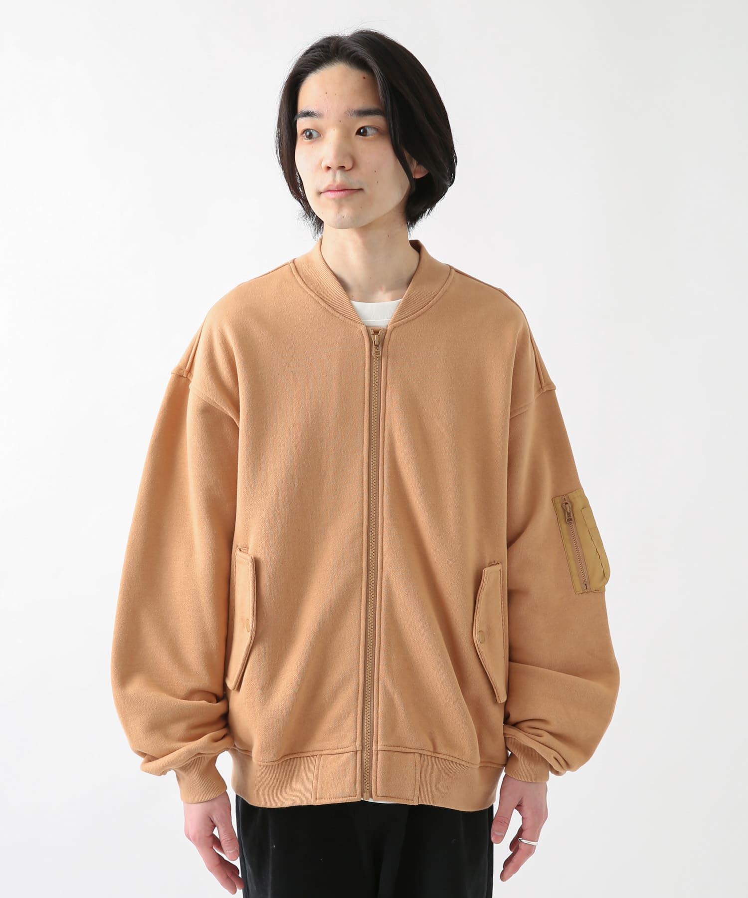Sonny Label 「裏毛スウェットMA-1ブルゾン」|ブルゾン・スタジャン|