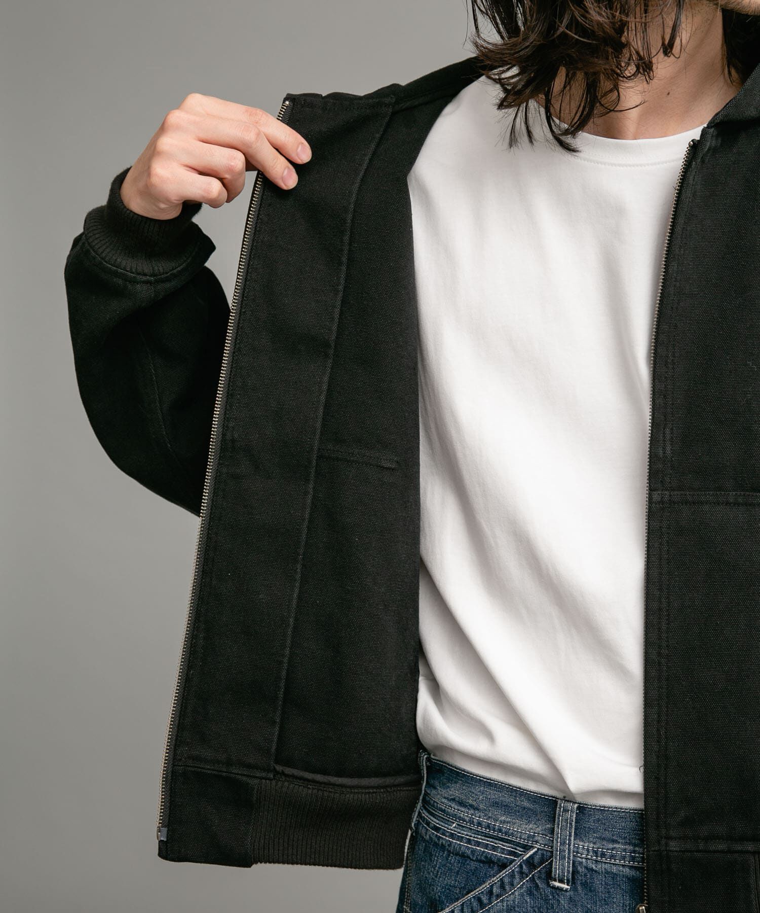Sonny Label 「ダックフーデッドショートブルゾン」|ブルゾン・スタジャン|